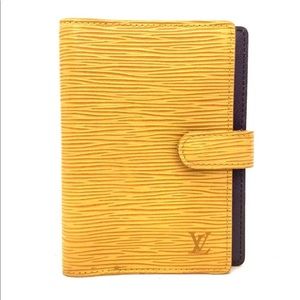 💯% Authentic Louis Vuitton sm Epi Notebook